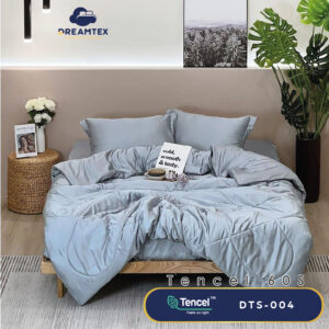 Bộ chăn ga Tencel đơn sắc Dreamtex DTS-004