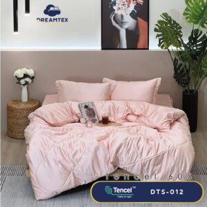Bộ chăn ga Tencel đơn sắc Dreamtex DTS-012