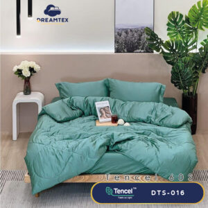 Bộ chăn ga Tencel đơn sắc Dreamtex DTS-016