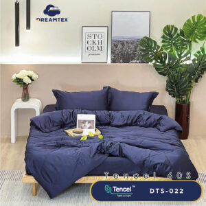 Bộ chăn ga Tencel đơn sắc Dreamtex DTS-022