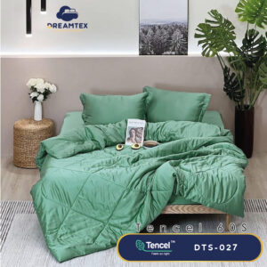 Bộ chăn ga Tencel đơn sắc Dreamtex DTS-027