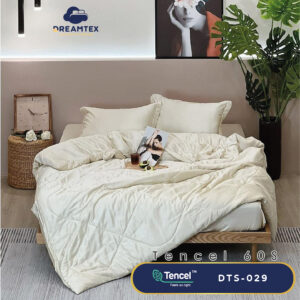 Bộ chăn ga Tencel đơn sắc Dreamtex DTS-029