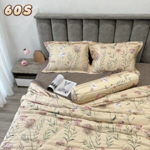Bộ chăn ga gối 100% tencel Châu Âu